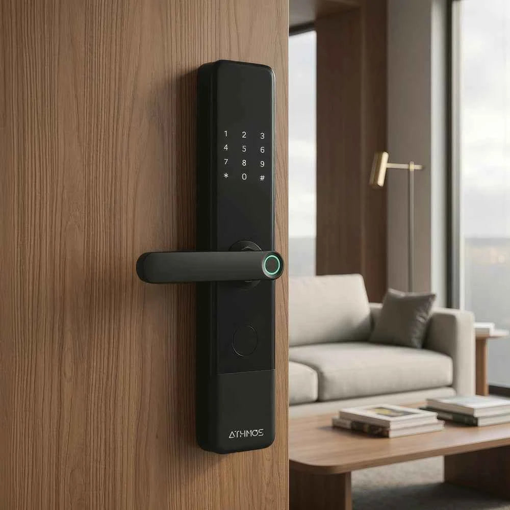 Cerradura inteligente Tivor XZ-20 negra para mayor seguridad y