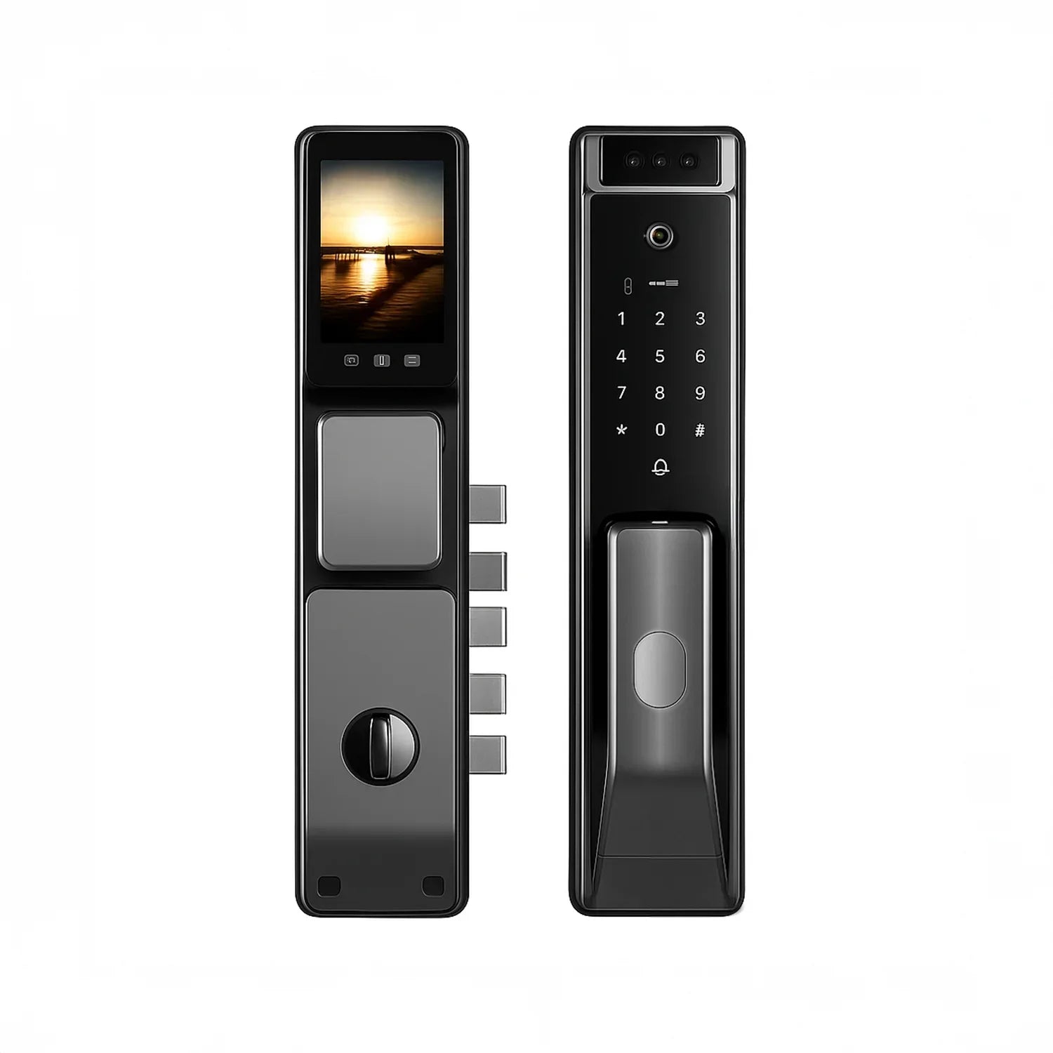 Cerradura inteligente / cerradura panel touch / cerradura lector de huella / cerradura bloqueo automático / cerradura con batería / cerradura plateada / cerradura gris / cerradura con wifi / cerradura con tarjeta de proximidad / cerradura con camara / cerradura con sensor de movimiento / cerradura con reconocimiento facial 3D / cerradura / cerradura negra / cerradura con llaves / cerradura premium / cerradura anti agua / cerradura con bloqueo manual