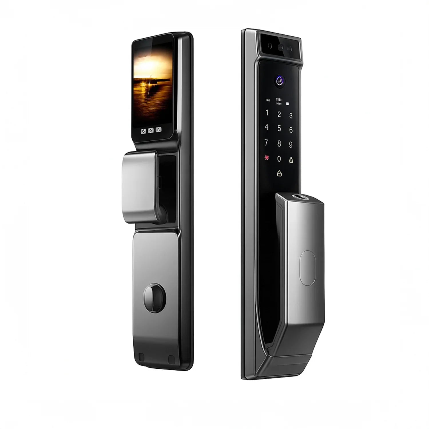 Cerradura inteligente / cerradura panel touch / cerradura lector de huella / cerradura bloqueo automático / cerradura con batería / cerradura plateada / cerradura gris / cerradura con wifi / cerradura con tarjeta de proximidad / cerradura con camara / cerradura con sensor de movimiento / cerradura con reconocimiento facial 3D / cerradura / cerradura negra / cerradura con llaves / cerradura premium / cerradura anti agua / cerradura con bloqueo manual