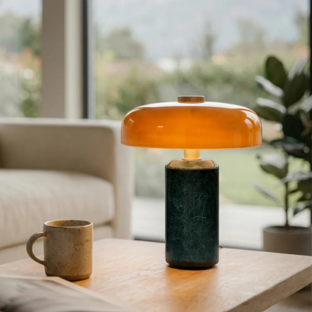 Lámpara de mesa LED en mármol Nova