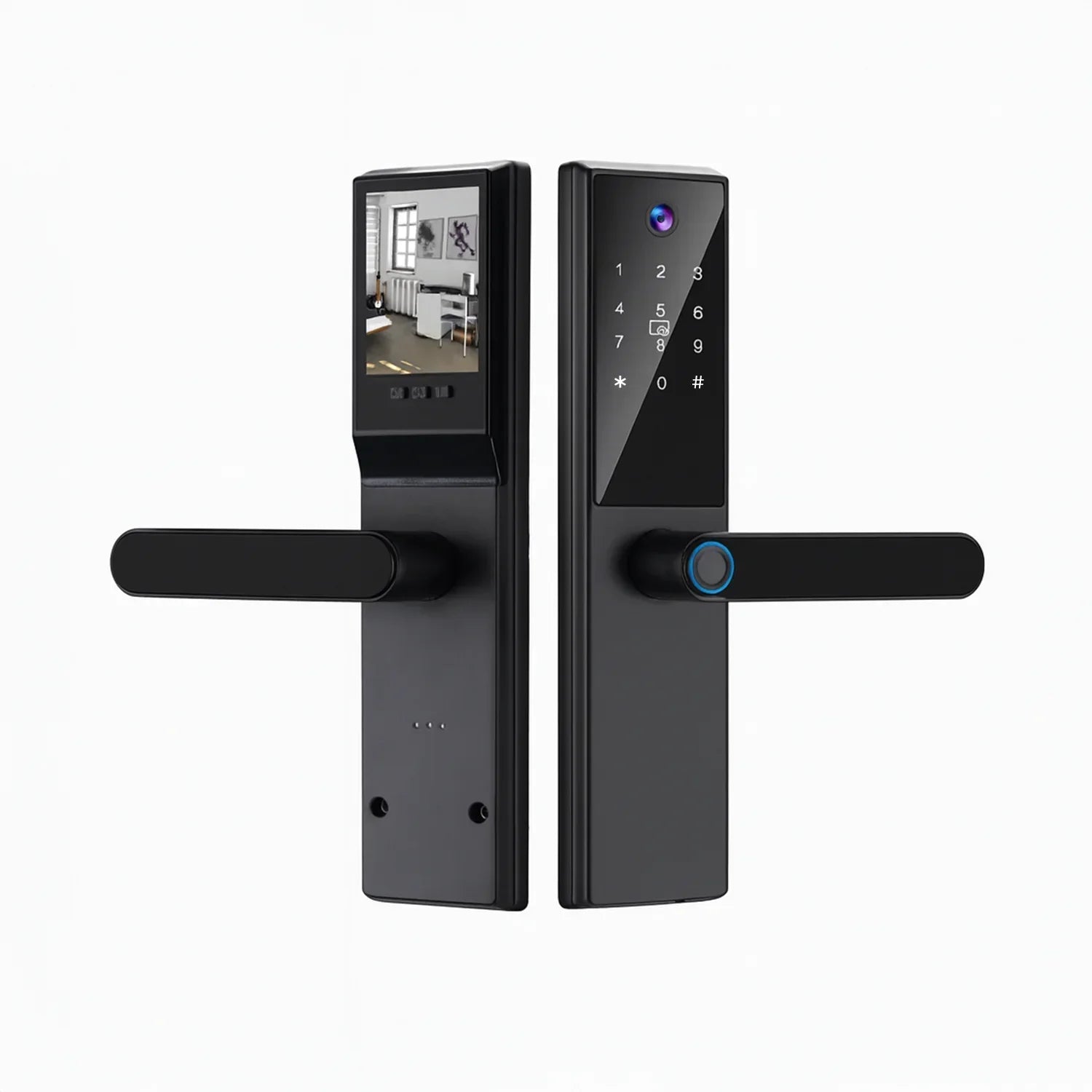 Cerradura inteligente / cerradura panel touch / cerradura lector de huella / cerradura bloqueo automático / cerradura con batería / cerradura plateada / cerradura gris / cerradura con wifi / cerradura con tarjeta de proximidad / cerradura con camara / cerradura con sensor de movimiento / cerradura con reconocimiento facial 3D / cerradura / cerradura negra / cerradura con llaves / cerradura premium / cerradura anti agua / cerradura con bloqueo manual