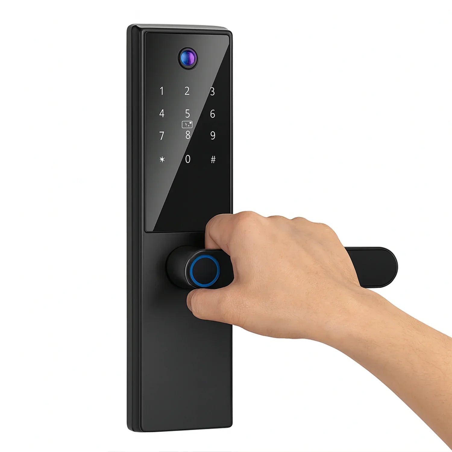 Cerradura inteligente / cerradura panel touch / cerradura lector de huella / cerradura bloqueo automático / cerradura con batería / cerradura plateada / cerradura gris / cerradura con wifi / cerradura con tarjeta de proximidad / cerradura con camara / cerradura con sensor de movimiento / cerradura con reconocimiento facial 3D / cerradura / cerradura negra / cerradura con llaves / cerradura premium / cerradura anti agua / cerradura con bloqueo manual