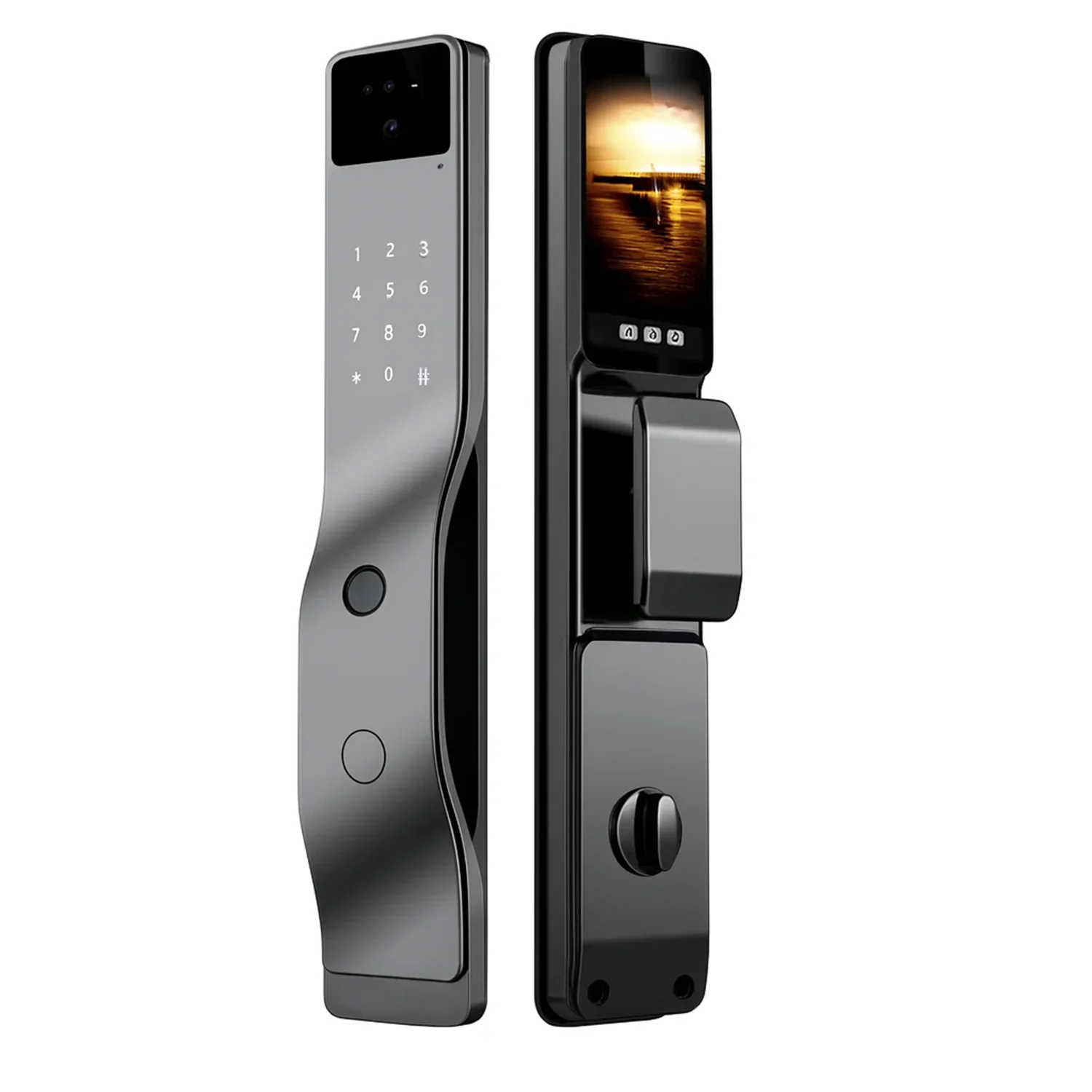 Cerradura inteligente / cerradura panel touch / cerradura lector de huella / cerradura bloqueo automático / cerradura con batería / cerradura plateada / cerradura gris / cerradura con wifi / cerradura con tarjeta de proximidad / cerradura con camara / cerradura con sensor de movimiento / cerradura con reconocimiento facial 3D / cerradura / cerradura negra / cerradura con llaves / cerradura premium / cerradura anti agua / cerradura con bloqueo manual