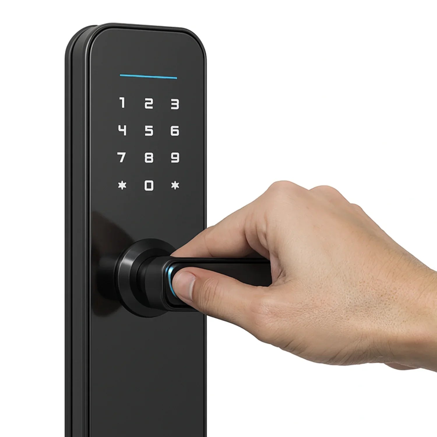 Cerradura inteligente / cerradura panel touch / cerradura lector de huella / cerradura bloqueo automático / cerradura con batería / cerradura plateada / cerradura gris / cerradura con wifi / cerradura con tarjeta de proximidad / cerradura con camara / cerradura con sensor de movimiento / cerradura con reconocimiento facial 3D / cerradura / cerradura negra / cerradura con llaves