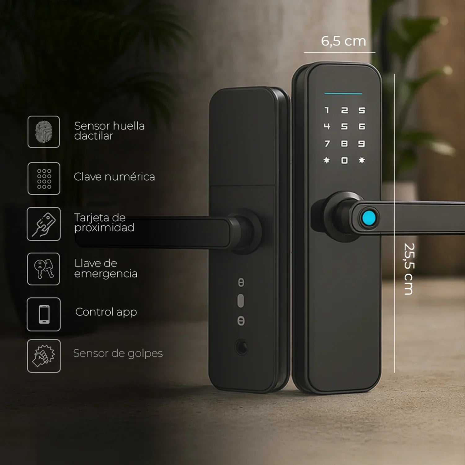 Cerradura inteligente / cerradura panel touch / cerradura lector de huella / cerradura bloqueo automático / cerradura con batería / cerradura plateada / cerradura gris / cerradura con wifi / cerradura con tarjeta de proximidad / cerradura con camara / cerradura con sensor de movimiento / cerradura con reconocimiento facial 3D / cerradura / cerradura negra / cerradura con llaves