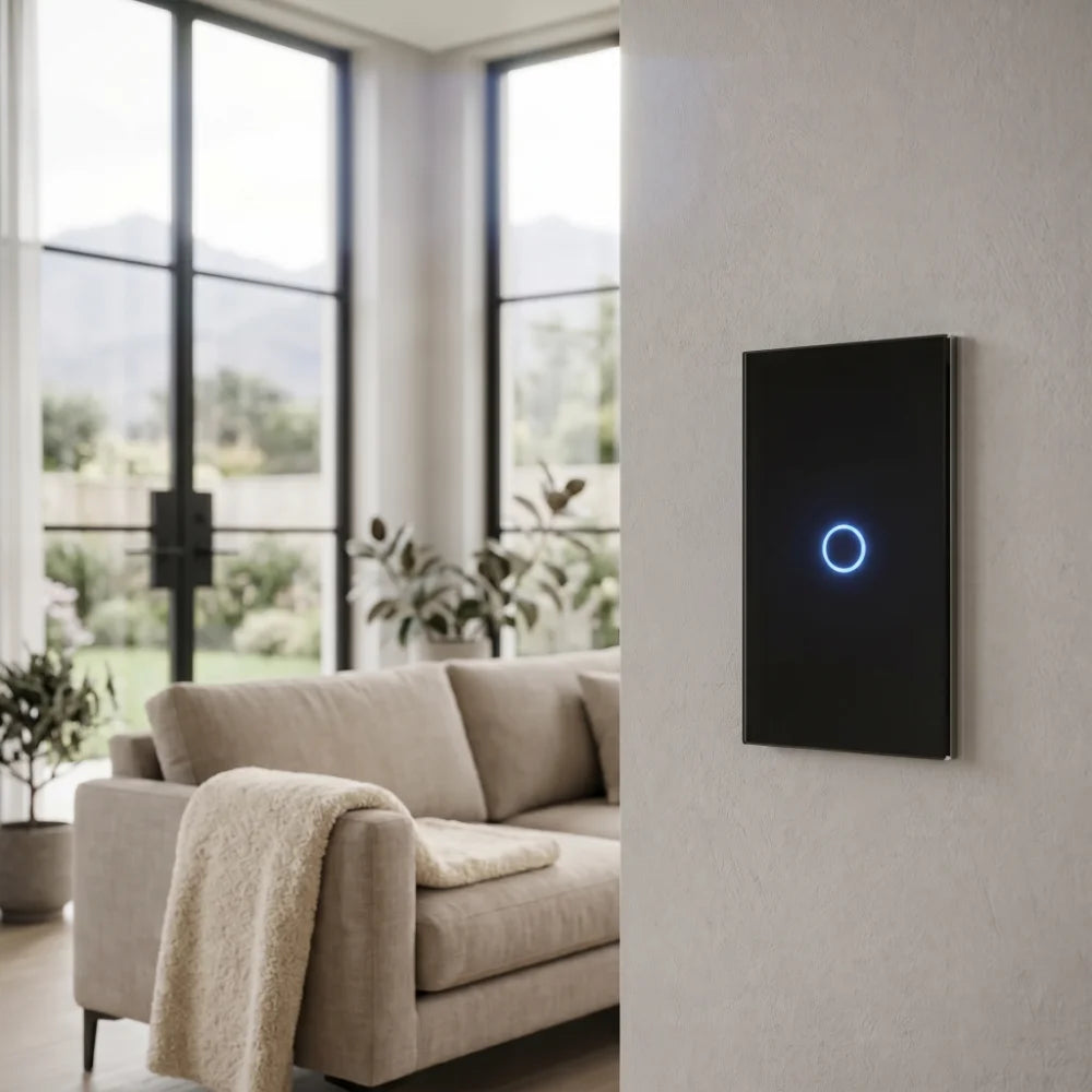 Interruptor inteligente W1 negro con WiFi