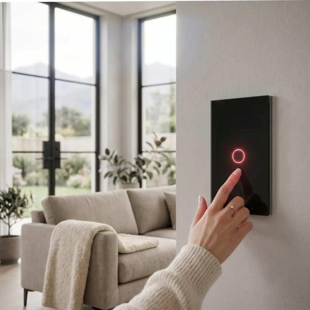 Interruptor inteligente W1 negro con WiFi