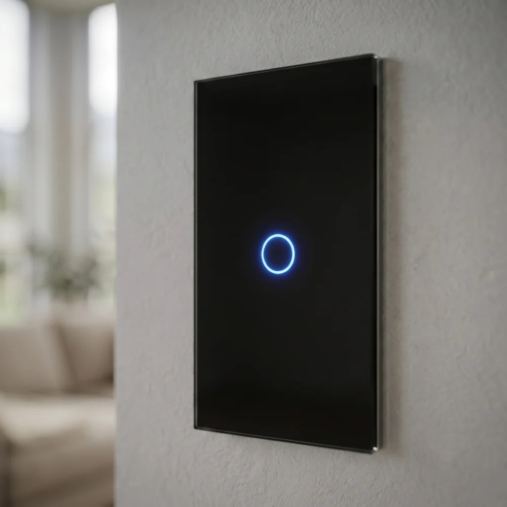 Interruptor inteligente W1 negro con WiFi