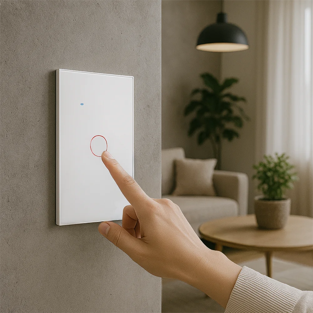 interruptor inteligente / interruptor inteligente de tres botones / interruptor con wifi / interruptor negro / interruptor panel touch / interruptor de dos botones / interruptor blanco