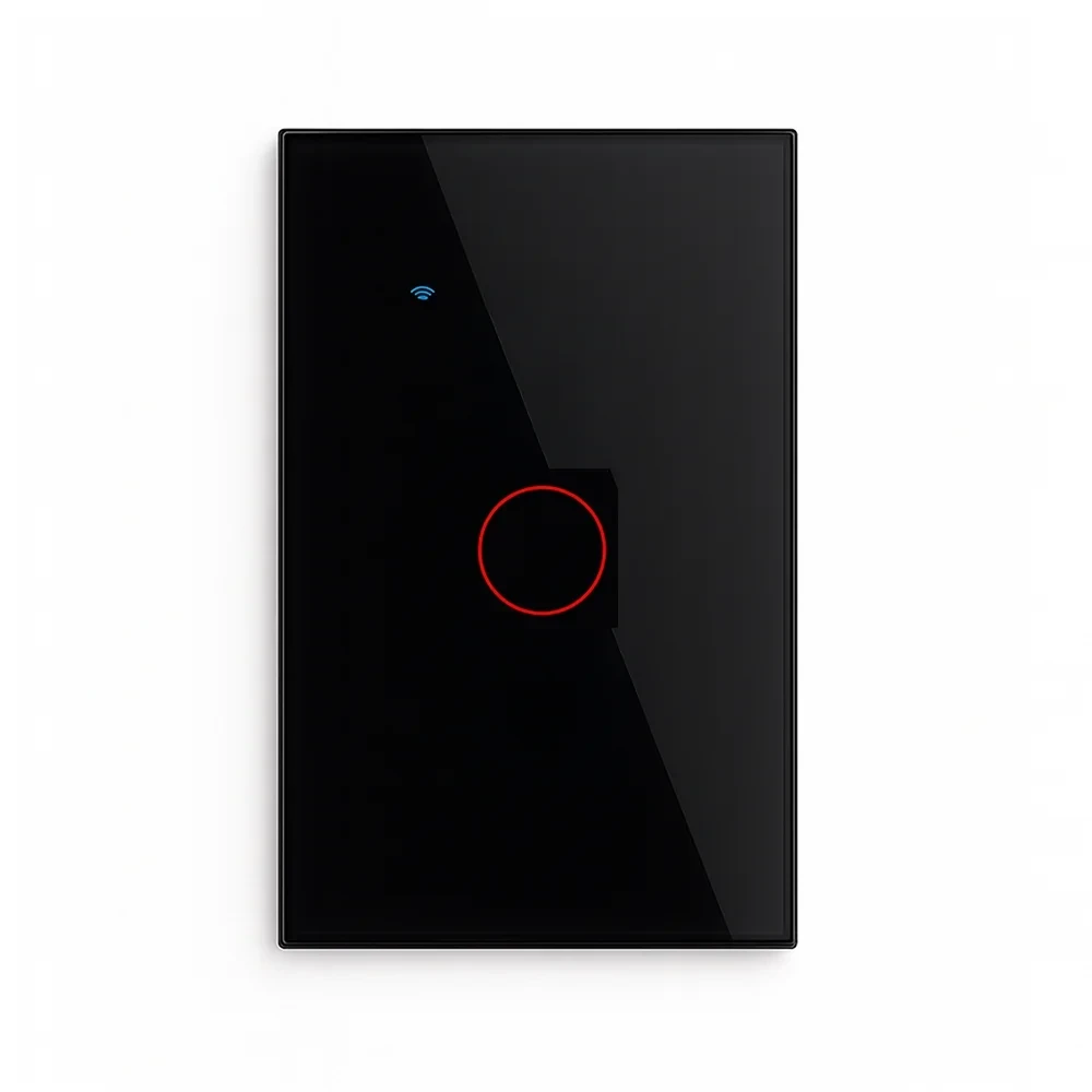 Interruptor inteligente W1 negro con WiFi