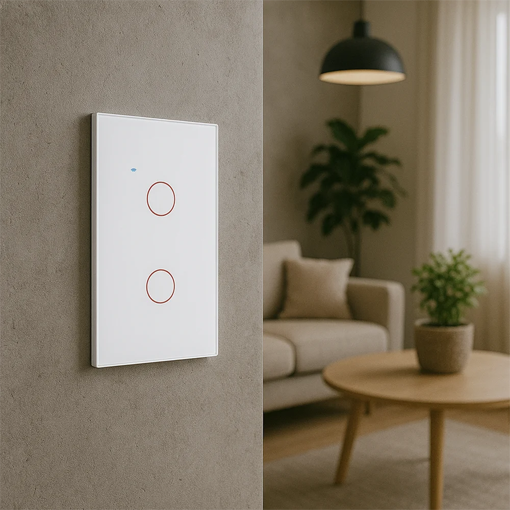 interruptor inteligente / interruptor inteligente de tres botones / interruptor con wifi / interruptor negro / interruptor panel touch / interruptor de dos botones / interruptor blanco