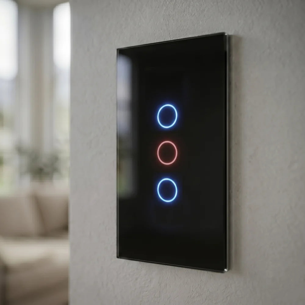 Interruptor inteligente W3 negro con WiFi