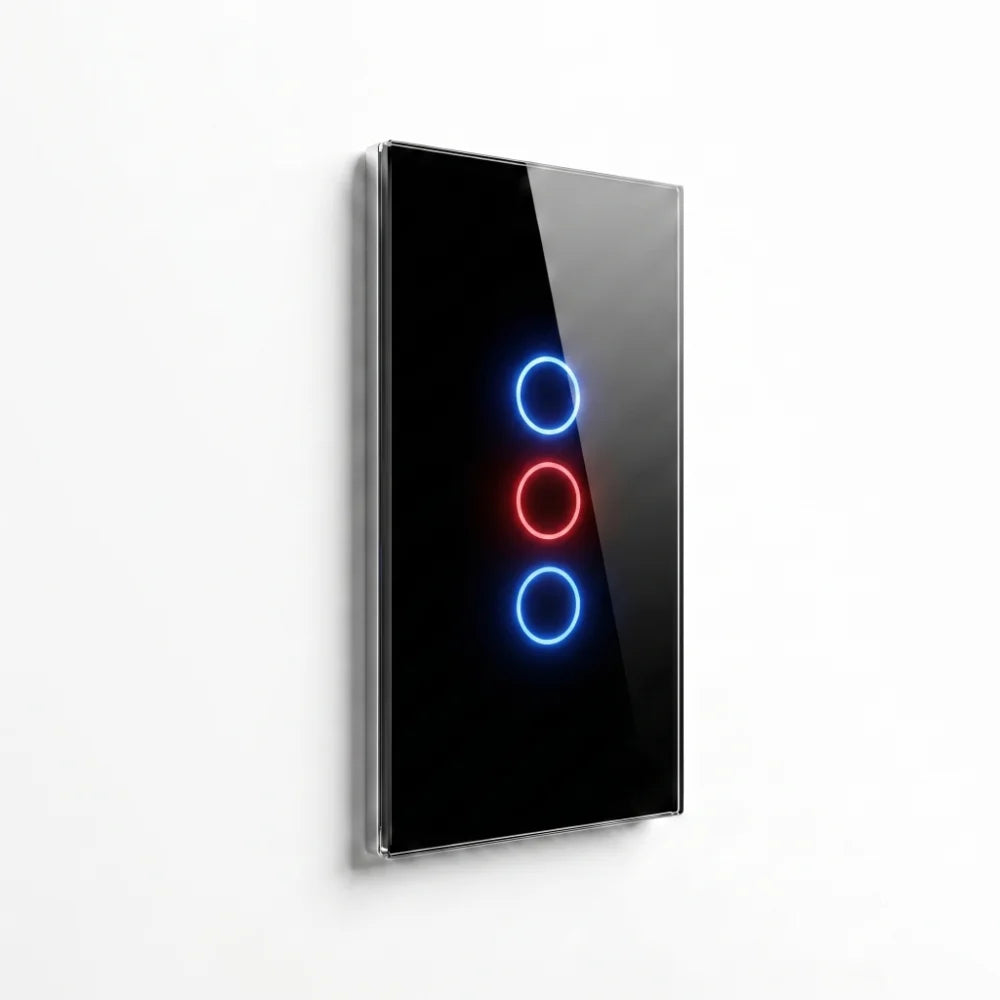 Interruptor inteligente W3 negro con WiFi