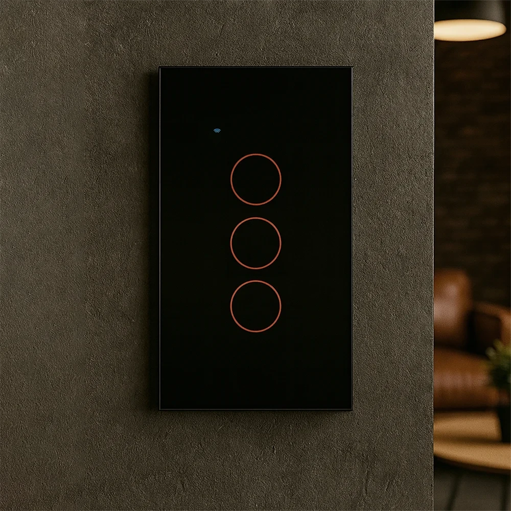 Interruptor inteligente W3 negro con WiFi