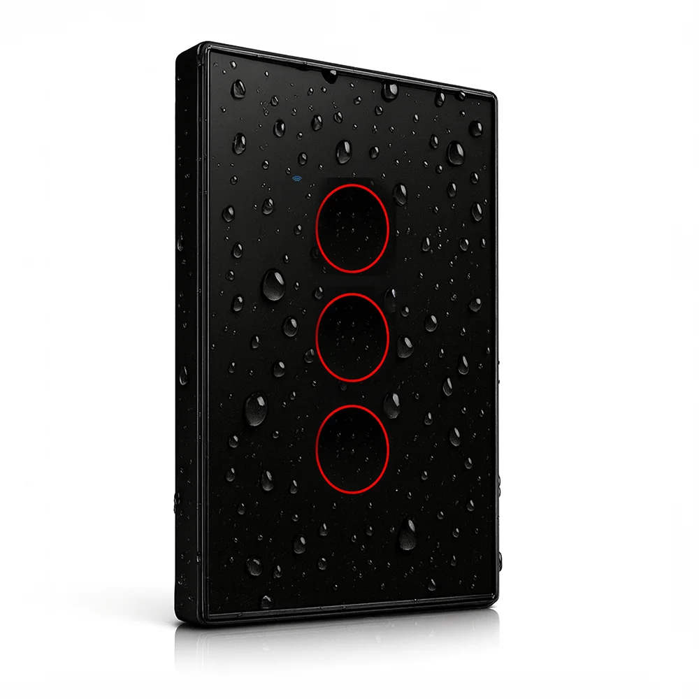 interruptor inteligente / interruptor inteligente de tres botones / interruptor con wifi / interruptor negro / interruptor panel touch / interruptor de dos botones / interruptor blanco