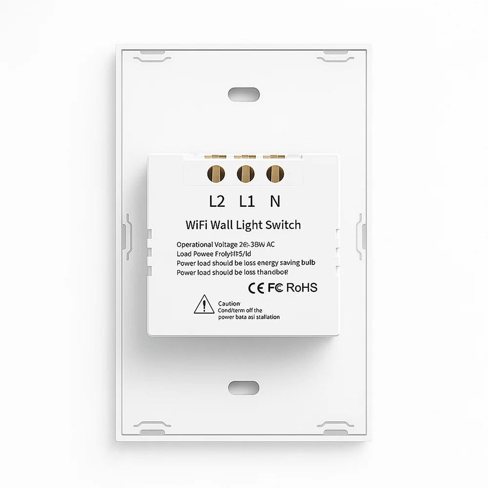 interruptor inteligente / interruptor inteligente de tres botones / interruptor con wifi / interruptor negro / interruptor panel touch / interruptor de dos botones / interruptor blanco
