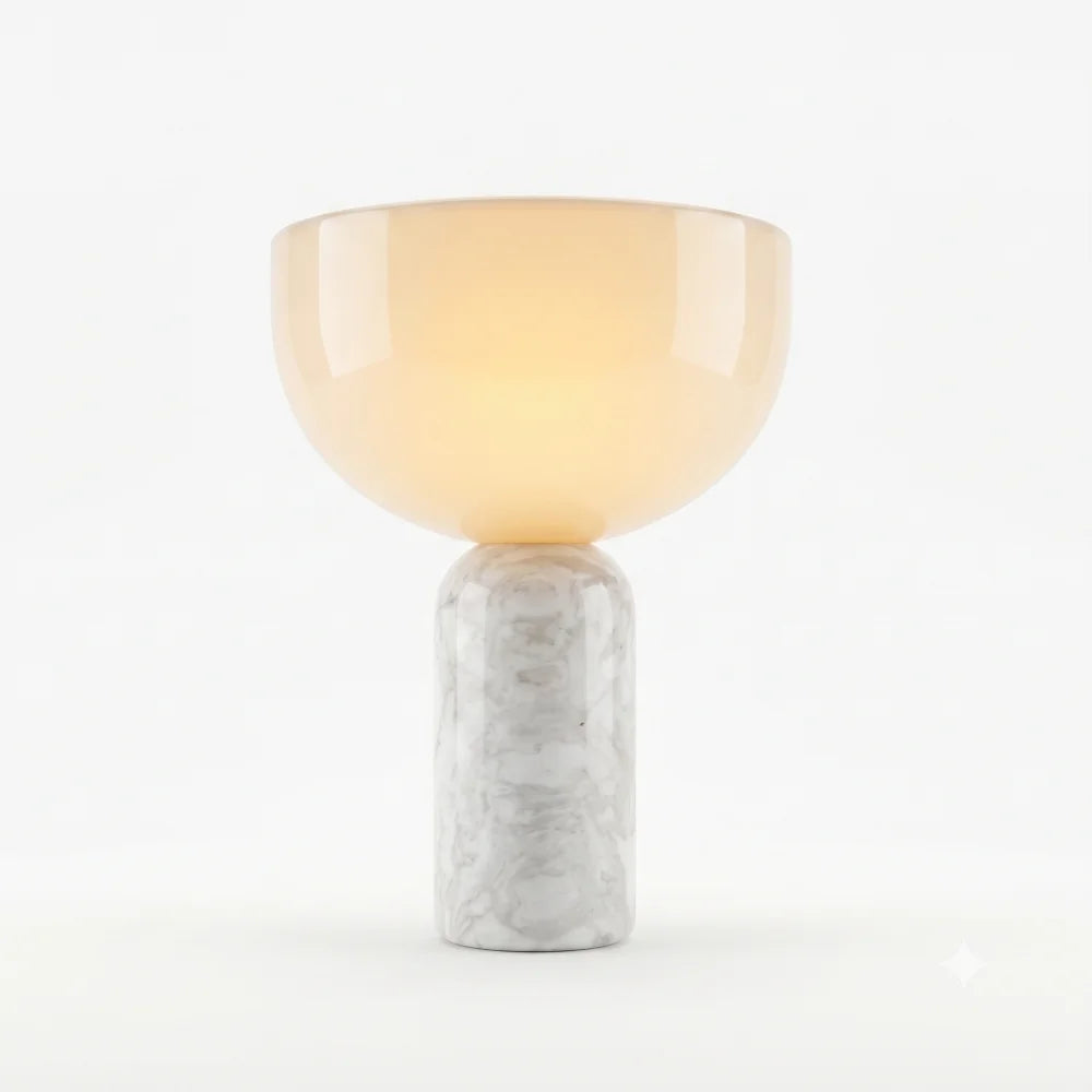 Lámpara de mesa LED mármol Magma