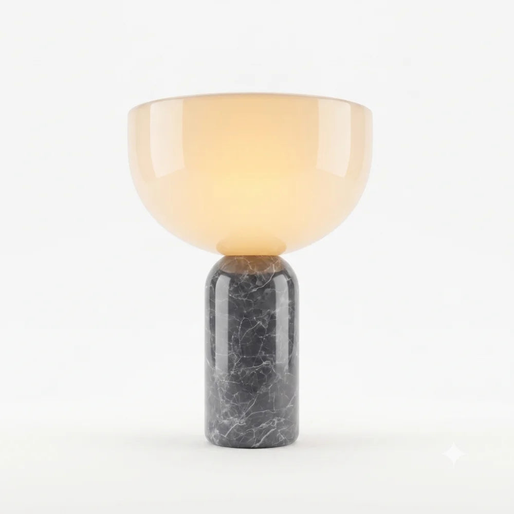 Lámpara de mesa LED mármol Magma