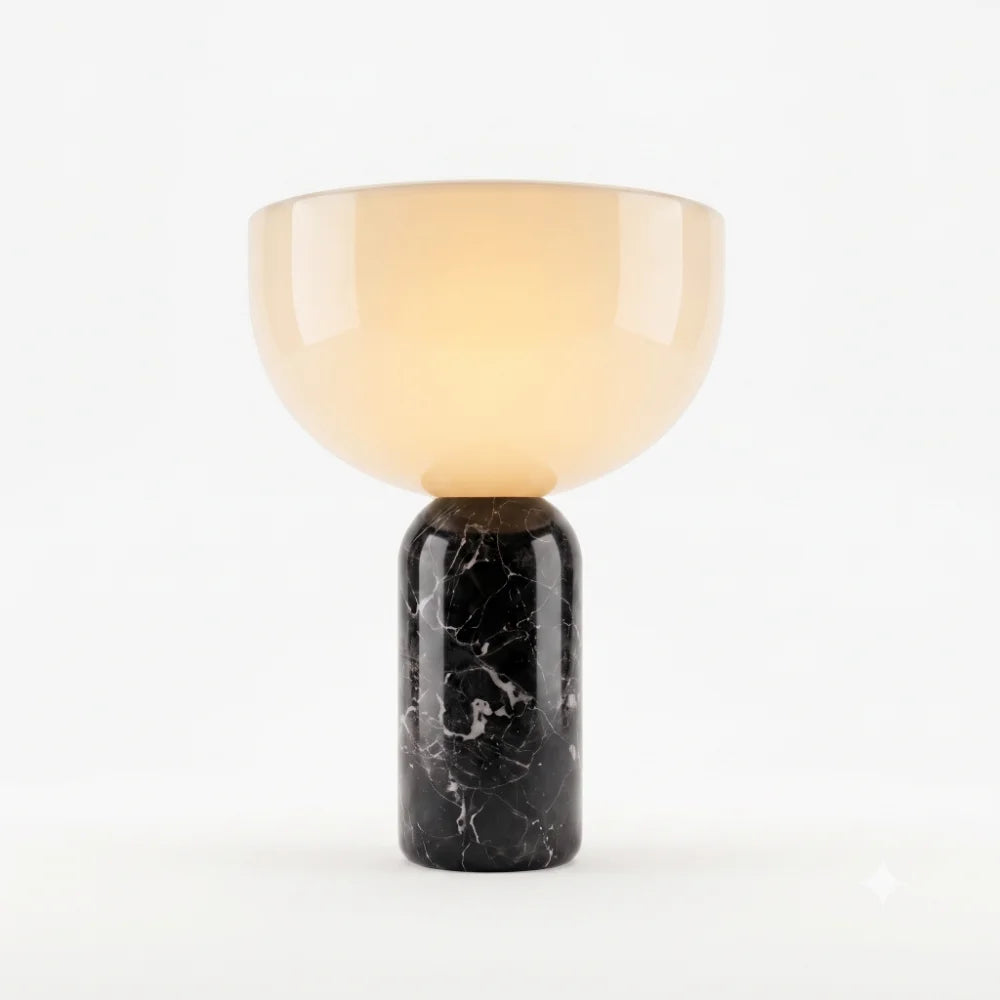 Lámpara de mesa LED mármol Magma