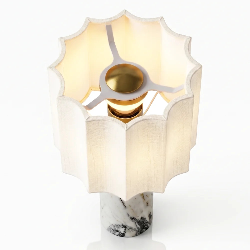Lámpara de mesa LED de mármol Pisa