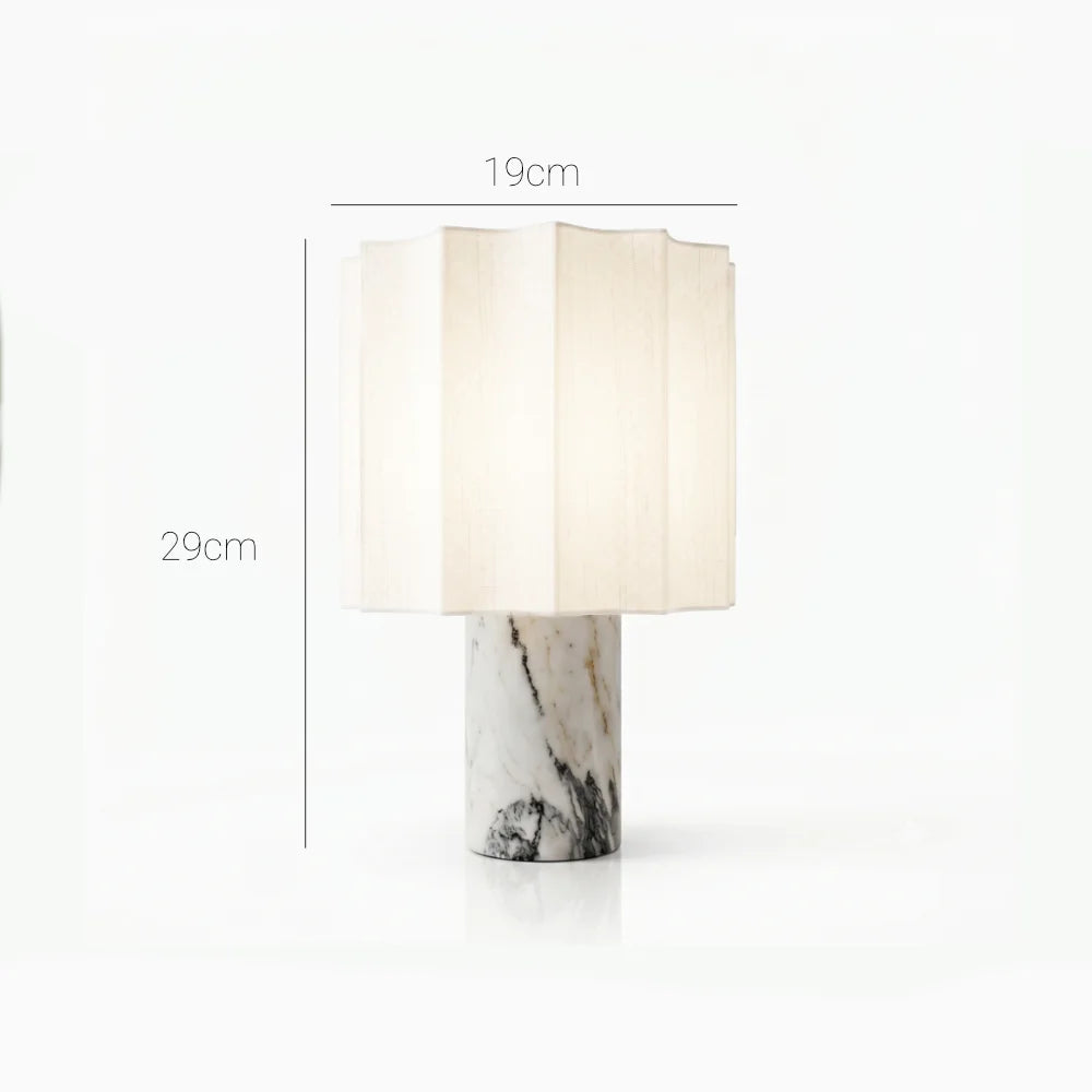 Lámpara de mesa LED de mármol Pisa