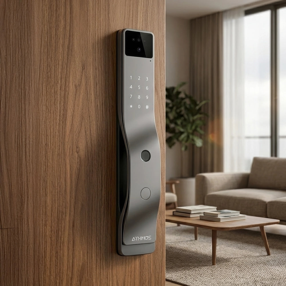 Cerradura inteligente / cerradura panel touch / cerradura lector de huella / cerradura bloqueo automático / cerradura con batería / cerradura plateada / cerradura gris / cerradura con wifi / cerradura con tarjeta de proximidad / cerradura con camara / cerradura con sensor de movimiento / cerradura con reconocimiento facial 3D / cerradura / cerradura negra / cerradura con llaves