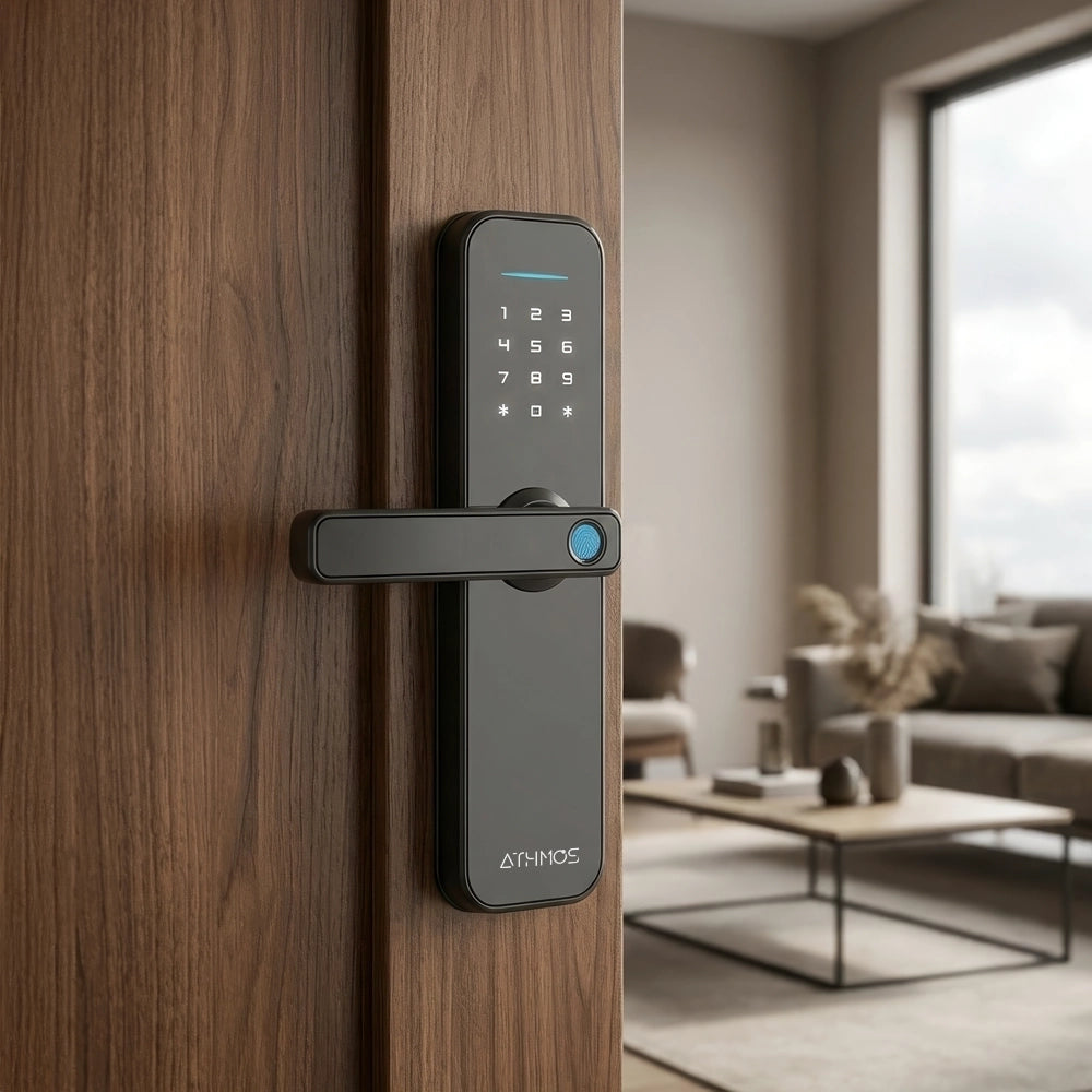 Cerradura inteligente / cerradura panel touch / cerradura lector de huella / cerradura bloqueo automático / cerradura con batería / cerradura plateada / cerradura gris / cerradura con wifi / cerradura con tarjeta de proximidad / cerradura con camara / cerradura con sensor de movimiento / cerradura con reconocimiento facial 3D / cerradura / cerradura negra / cerradura con llaves