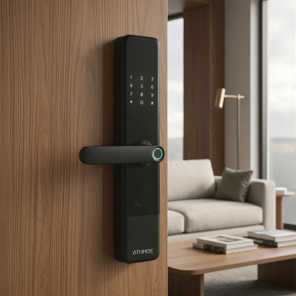 Cerradura inteligente / cerradura panel touch / cerradura lector de huella / cerradura bloqueo automático / cerradura con batería / cerradura plateada / cerradura gris / cerradura con wifi / cerradura con tarjeta de proximidad / cerradura con camara / cerradura con sensor de movimiento / cerradura con reconocimiento facial 3D / cerradura / cerradura negra / cerradura con llaves